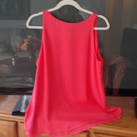 Fleur Bleve top sleeveless coral size L chiffon look very elegant look.💄💄 - Picture 2 of 11